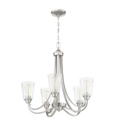 Craftmade 41925-CS Grace 5 Light 26" Incandescent One Tier Clear Seeded Glass Chandelier