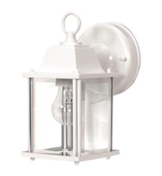 Nuvo 60-636 1 Light 4 3/8" Incandescent Outdoor Cube Wall Lantern in White with Clear Beveled Glass
