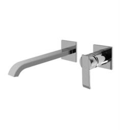 Graff G-6236-LM38W Qubic 9 1/4" Single Handle Wall Mount Widespread Bathroom Sink Faucet