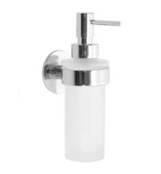 Smedbo YK369 Time 2 1/8" Wall Mount Frosted Glass Soap Dispenser in Polished Chrome