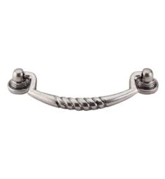 Top Knobs M214 Tuscany 3 3/4" Center to Center Brass Salisbury Drop Cabinet Pull in Pewter Antique