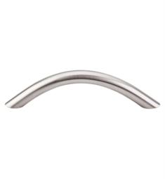 Top Knobs M424 Nouveau 3 3/4" Center to Center Steel Curved Wire Cabinet Pull in Brushed Satin Nickel