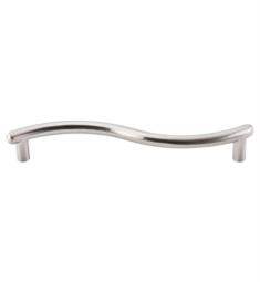 Top Knobs M506 Nouveau 5 1/8" Center to Center Zinc Alloy Spiral Cabinet Pull in Brushed Satin Nickel