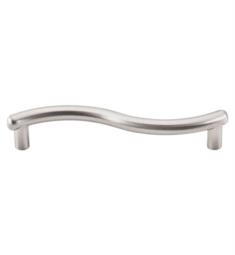 Top Knobs M509 Nouveau 3 3/4" Center to Center Zinc Alloy Spiral Cabinet Pull in Brushed Satin Nickel