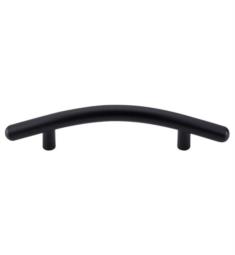 Top Knobs M535 Nouveau 3 3/4" Center to Center Steel Curved Bar Cabinet Pull in Flat Black