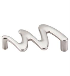 Top Knobs M561 Nouveau II 3 3/4" Center to Center Zinc Alloy Squiggly Cabinet Pull in Brushed Satin Nickel