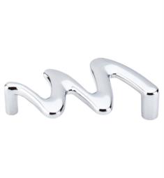 Top Knobs M562 Nouveau II 3 3/4" Center to Center Zinc Alloy Squiggly Cabinet Pull in Polished Chrome