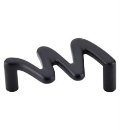 Top Knobs M566 Nouveau II 2 1/2" Center to Center Zinc Alloy Squiggly Cabinet Pull in Flat Black
