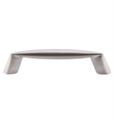 Top Knobs M567 Nouveau II 3 3/4" Center to Center Zinc Alloy Rung Cabinet Pull in Brushed Satin Nickel