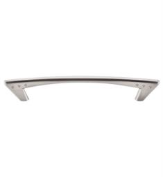 Top Knobs M573 Nouveau II 5 1/8" Center to Center Zinc Alloy Dot Cabinet Pull in Brushed Satin Nickel