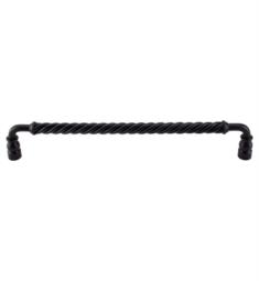 Top Knobs M677 Normandy 12" Center to Center Steel Twisted Bar Cabinet Pull in Patina Black