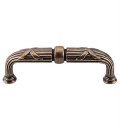 Top Knobs M936 Edwardian 3 3/4" Center to Center Zinc Alloy Ribbon & Reed D-Shaped Cabinet Pull in German Bronze