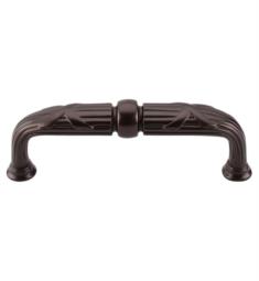 Top Knobs M937 Edwardian 3 3/4" Center to Center Zinc Alloy Ribbon & Reed D-Shaped Cabinet Pull in Oil Rubbed Bronze