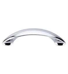 Top Knobs M516 Nouveau II 3 3/4" Center to Center Zinc Alloy New Haven Cabinet Pull in Polished Chrome