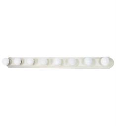 Nuvo 60-315 8 Light 48" Incandescent Racetrack Style Vanity Light in Textured White