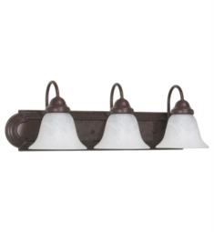 Nuvo 60-325 Ballerina 3 Light 24" Incandescent Vanity Light in Old Bronze with Alabaster Glass Shade