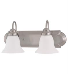 Nuvo 60-3278 Ballerina 2 Light 18" Incandescent Vanity Light in Brushed Nickel with Frosted White Glass Shade
