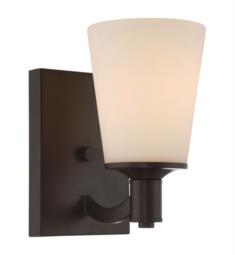 Nuvo 60-5921 Laguna 1 Light 5 1/8" Incandescent Vanity Light in Forest Bronze with White Glass Shade