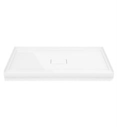 Fleurco ADT4842-18-3 48" Acrylic In-Line Concealed Center Drain Shower Base with Three Integrated Tiling Flanges in White