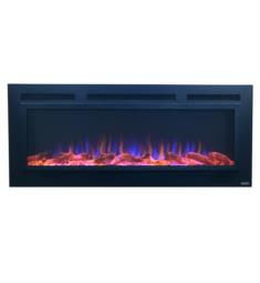 Touchstone 80013 Sideline Steel 50 3/8" 120 V Built-In Contemporary Electric Fireplace in Matte Black
