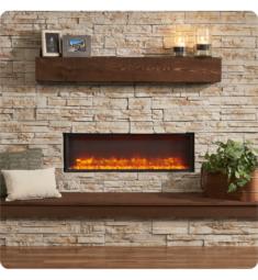 GreatCo GBL-44 44 1/4" 120 V Linear Built-In Contemporary Electric Fireplace in Black