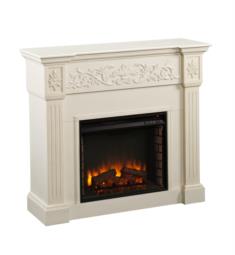 Southern Enterprises FE9279 Calvert 44 1/2" Traditional Electric Fireplace Mantel Package in Ivory