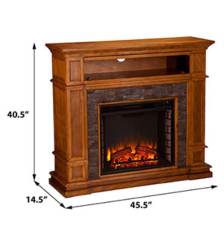 Southern Enterprises FE9333 Belleview 45 1/2" Electric Fireplace TV and