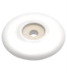 Hickory Hardware P69-W English Cozy 2 1/8" Round Shaped Porcelain Backplate for Cabinet Knob in White