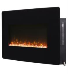 C3 SWM3520 Winslow 36" Contemporary Wall Mount Electric Fireplace in Black