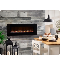 C3 SWM4820 Winslow 48" Contemporary Wall Mount Electric Fireplace in Black