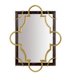 ELK Home 7011-1513 Stellenbosch 40" Framed Wall Mirror in Dark Stained Wood/White/Polished Brass