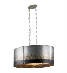 Varaluz 323N06OG Cannery 6 Light 22" Incandescent Oval/Linear Pendant in Ombre Galvanized