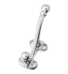 Hickory Hardware P25029 1 1/8" Wall Mount Double Utility Coat Robe Hook with Circular Heads