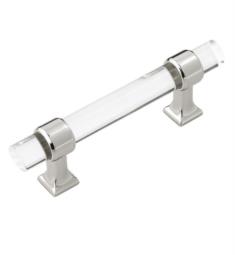 Hickory Hardware HH075857-CA14 Crystal Palace 3" Center to Center Handle Cabinet Pull in Crysacrylic with Polished Nickel