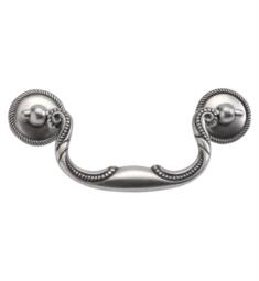 Hickory Hardware P3477-ST Manor House 3 1/2" Center to Center Drop Cabinet Pull in Silver Stone