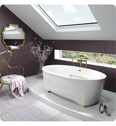 BainUltra BSCMOF00 Scala 66" Customizable Freestanding Bath Tub