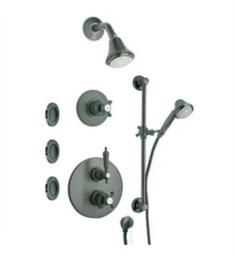 LaToscana ORN-OPT-7A Ornellaia Thermostatic Shower System with Three Way Diverter and Three Round Concealed Body Jets
