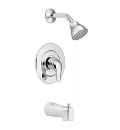 Moen TL471 Chateau Single Handle Pressure Balance Tub and Shower Faucet Trim Kit in Chrome with Flow Rate 2.5 GPM - Pack of 12