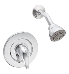 Moen TL473EP Chateau Single Handle Pressure Balance Shower Only Trim Kit in Chrome with Eco-Performance Showerhead - 1.75 GPM