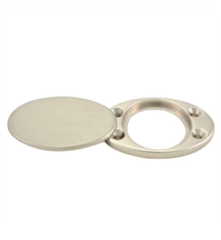 Lifetime Polished Brass Baldwin 6755 Oval Cylinder Lock Cover Plate