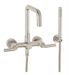 California Faucets 1206.18 Bolsa 10 1/8" Contemporary Wall Mount Tub Filler with 1.8 GPM Handshower