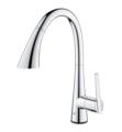 Grohe 302052 Ladylux Touch 16" Single Handle Deck Mounted Pull-Out Spray Kitchen Faucet with Touch Activation