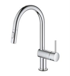Grohe 313592 Minta Touch 15 1/8" Single Handle Deck Mounted Pull-Out Spray Kitchen Faucet