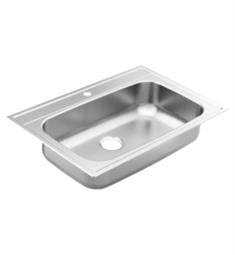 Moen GS181631BQ 1800 Series 33" Single Bowl Stainless Steel Undermount Kitchen Sink