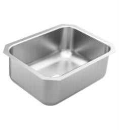 Moen GS18190 1800 Series 23 1/2" Single Bowl Stainless Steel Undermount Kitchen Sink with 3 5/8" Drain Opening