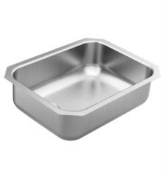 Moen GS18192L 1800 Series 23 1/2" Single Bowl Stainless Steel Undermount Kitchen Sink with Rear Left Drain