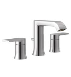 Moen T6708 Genta 5 1/2" Widespread Double Metal Lever Handle Bathroom Sink Faucet with Pop-Up Drain