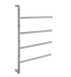 Smedbo FK634 Outline Lite 16" Wall Mount Multiple Swivel Arm Towel Bar in Polished Stainless Steel