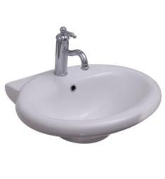 Barclay B-3-281WH Collins 22 1/2" Vitreous China Wall Mount/Pedestal Bathroom Sink Only in White