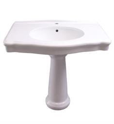 Barclay B-3-300WH Anders 34 3/8" Vitreous China Wall Mount/Pedestal Bathroom Sink Only in White